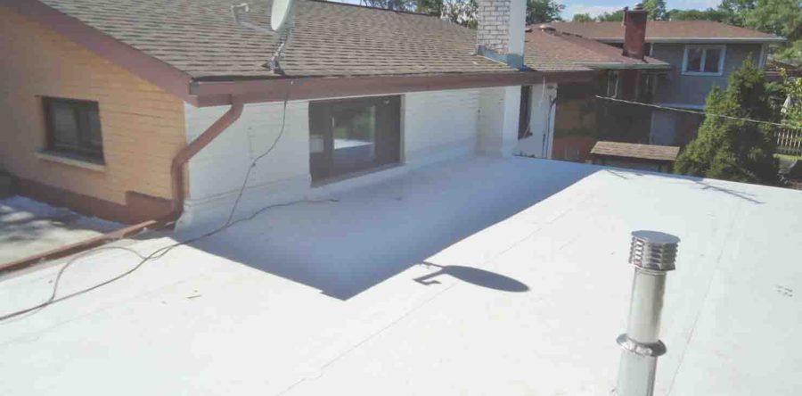 Replaced a Small Low-Slope (Flat) Roofing with TPO System – Project 13053140