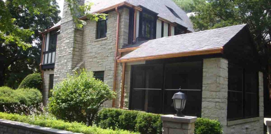 Replaced Copper Gutters Valleys at Slate Roof – Project 10050601