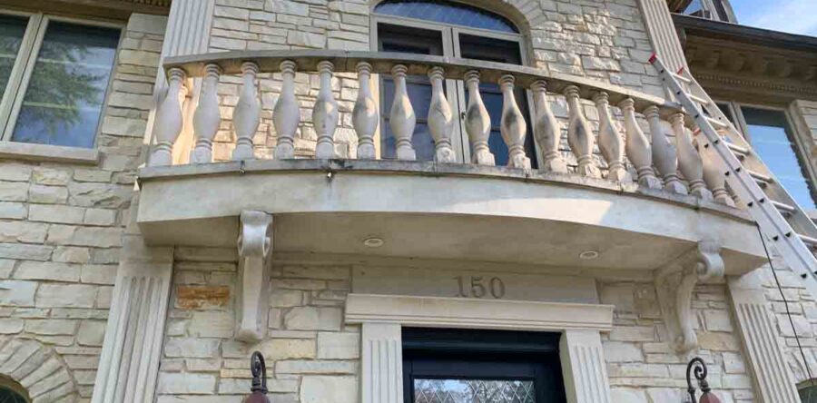 Replaced Roof Under Balcony Railings – Project 19102301